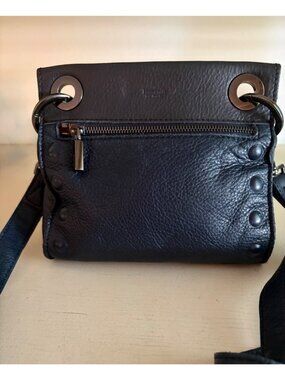 Hammitt Tony Black Leather Bag Crossbody Studded Detail
